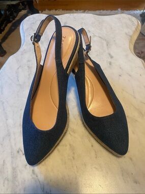 Talbots Slingback Espadrille Wedge In Like New Pre Owned Condition